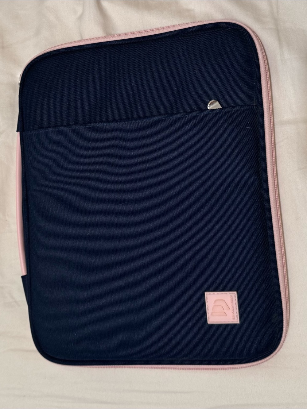 Navy and Pink Tech Sleeve Bags
